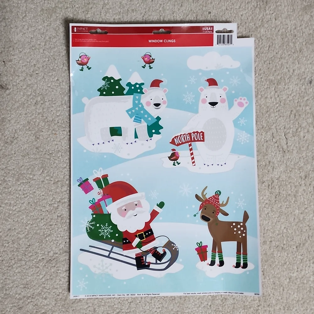 Christmas  Window Clings,  12